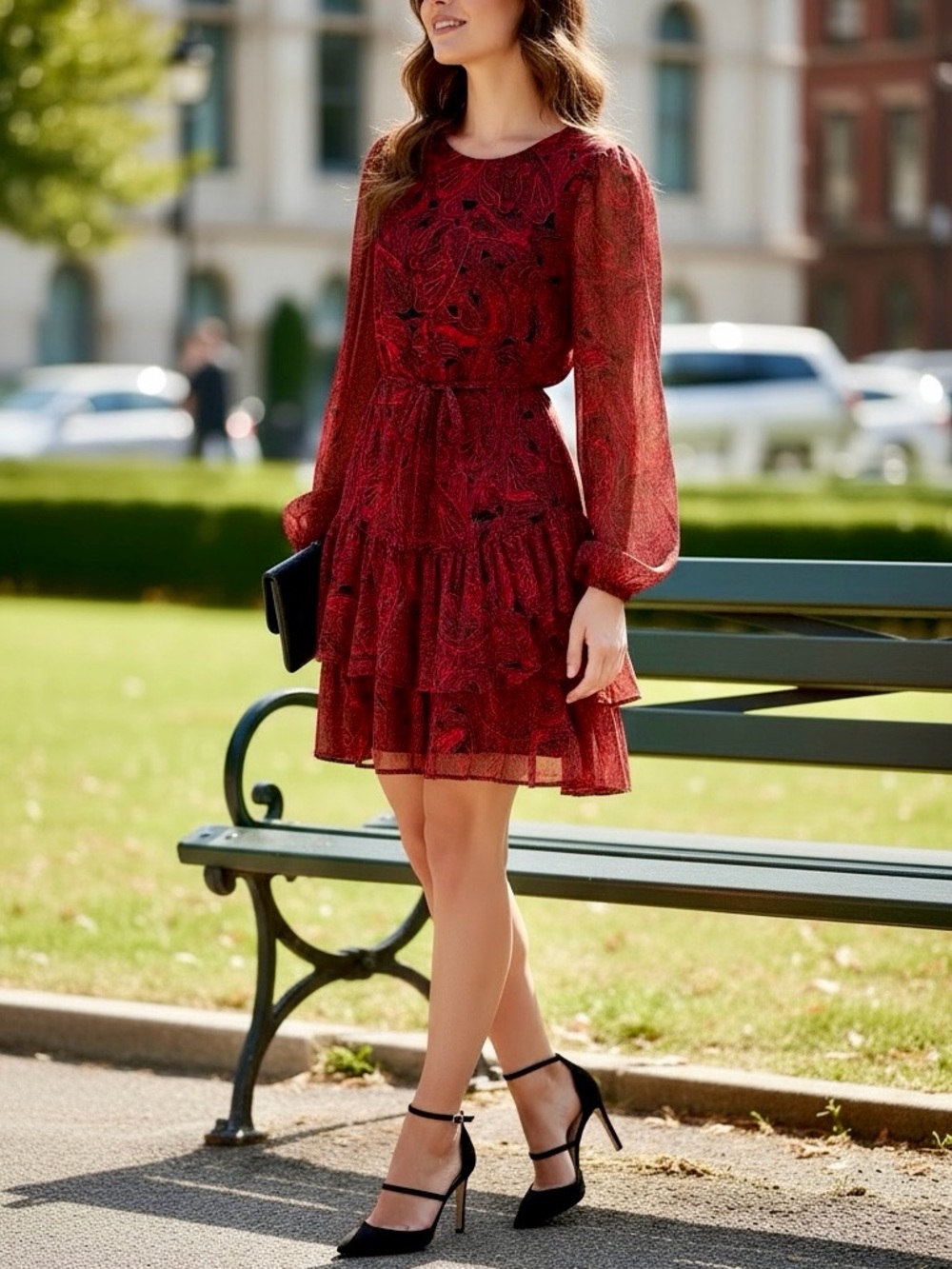NWT Tommy Hilfiger Chiffon Paisley Print Dress